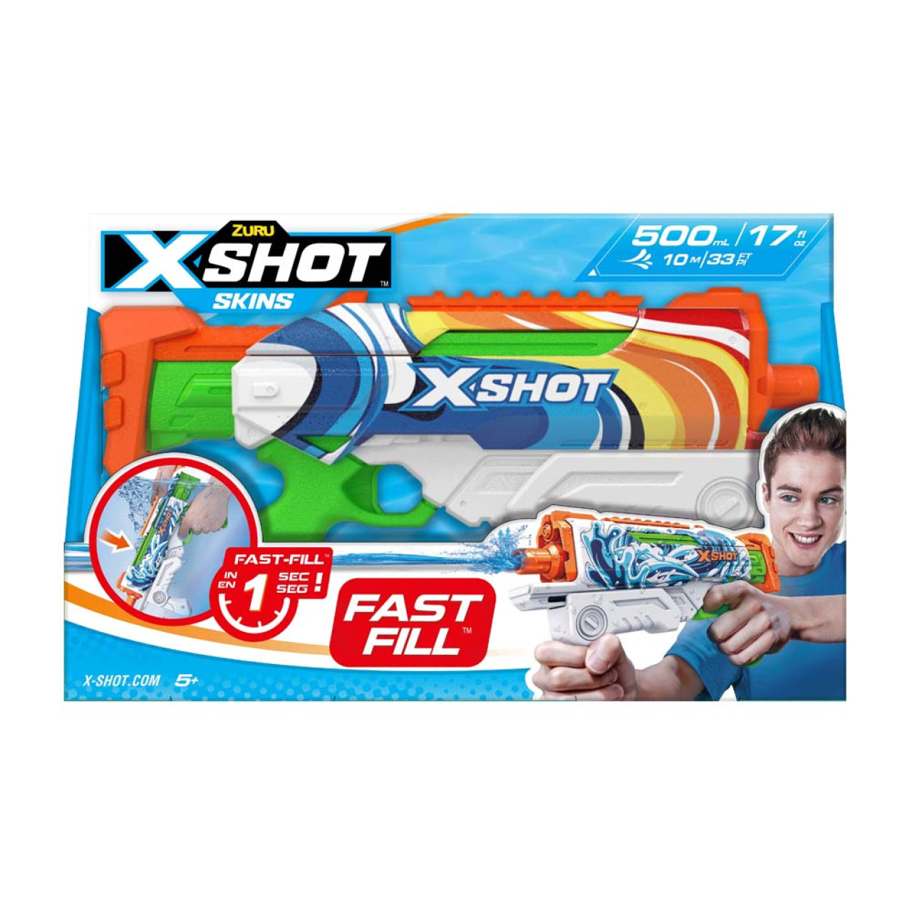 Водний бластер X-Shot Fast FIill Sins HYPERLOAD Malibu (11854B)