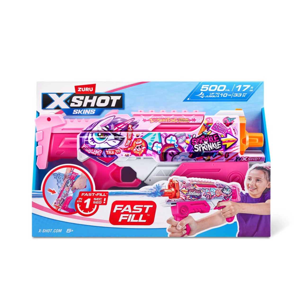 Водний бластер X-Shot Fast-Fill Skins Hyperload Unicorn Splash (11854E)