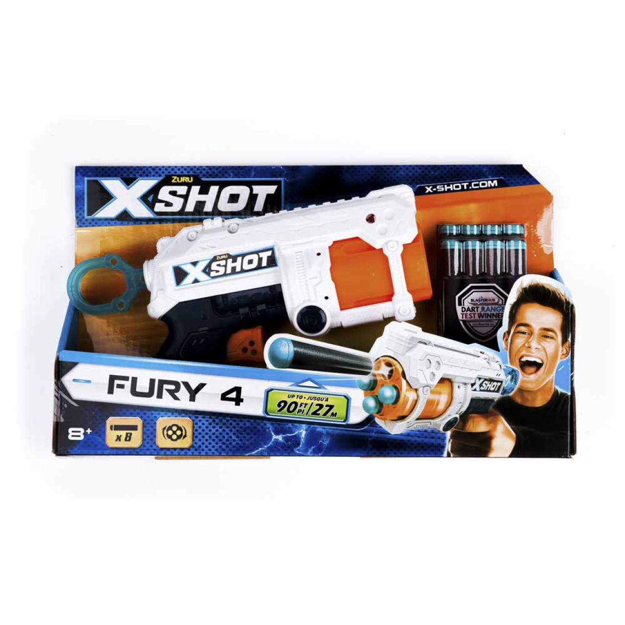X-Shot Швидкострільний бластер EXCEL FURY 8 патронів (36185Z)