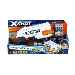 Швидкострільний бластер X-Shot EXCEL Reflex (3 банки, 8 патронів) (36197Z)