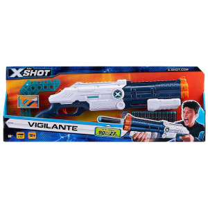Швидкострільний бластер X-Shot EXCEL Vigilante (4 банки, 12 патронів) (36271Z)