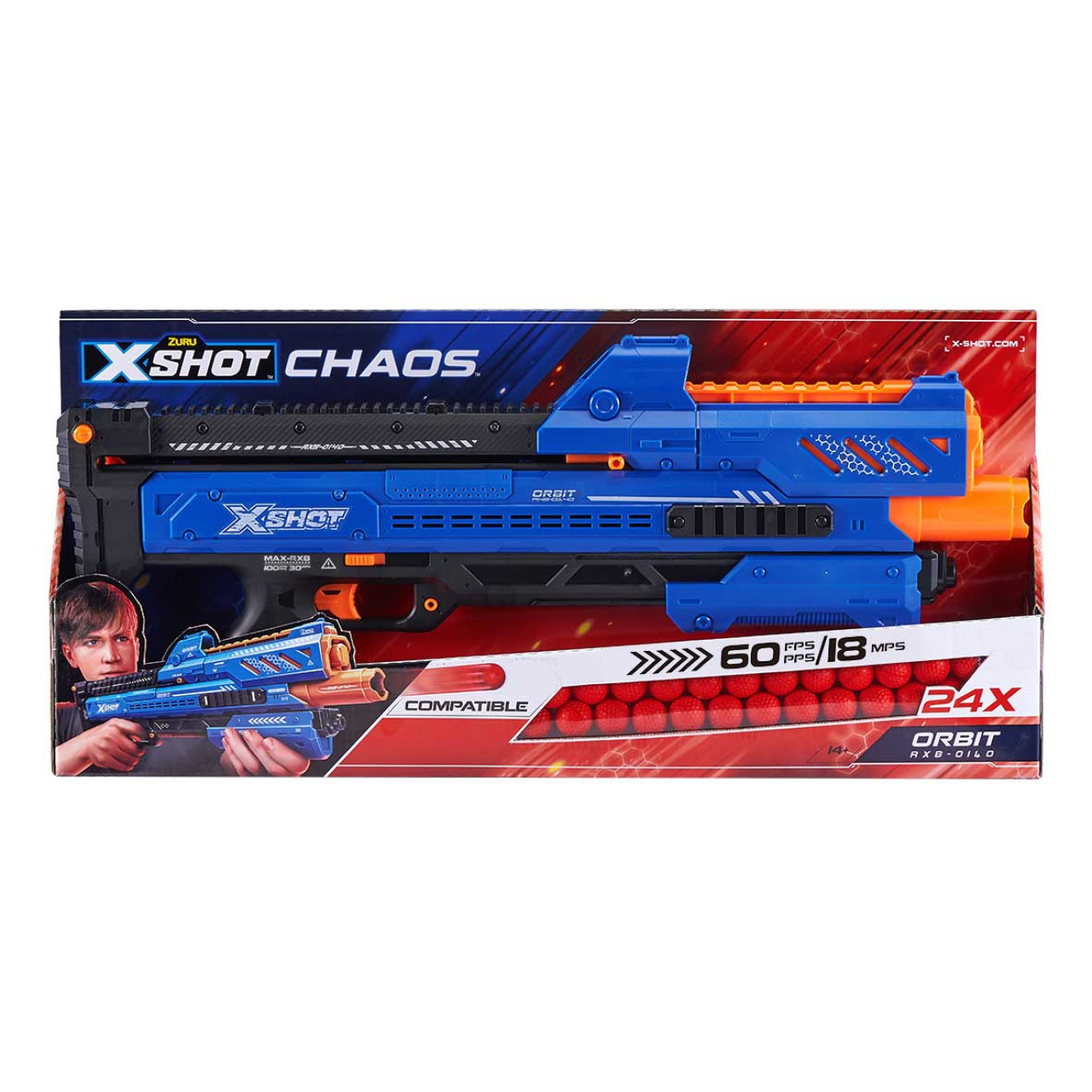 Швидкострільний бластер X-Shot EXCEL CHAOS Orbit (36281Z)