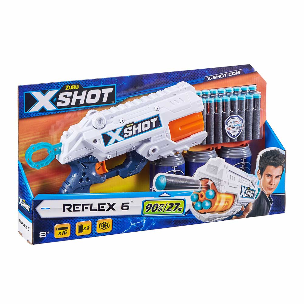 Швидкострільний бластер X-Shot EXCEL Reflex 6 (36433Z)