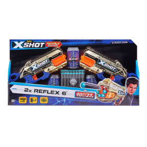 Швидкострільний бластер X-Shot EXCEL Reflex 6 Double Golden (36480Z)