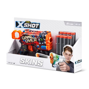 Швидкострільний бластер X-SHOT Skins Menace Game Over (8 патронів) (36515B)