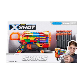 Швидкострільний бластер X-SHOT Skins Menace Striper (8 патронів) (36515N)
