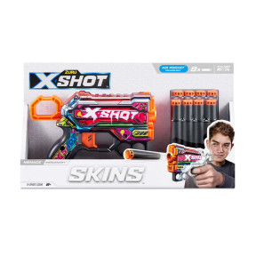 Швидкострільний бластер X-SHOT Skins Menace Mercenary (8 патронів) (36515P)