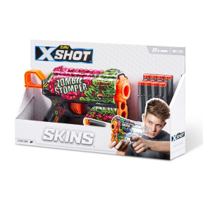 Швидкострільний бластер X-SHOT Skins Flux Zombie Stomper (8 патронів) (36516A)