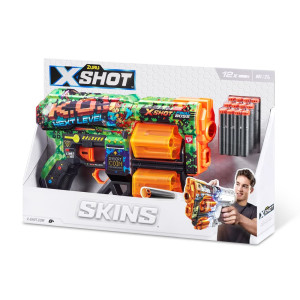 Швидкострільний бластер X-SHOT Skins Dread К.О. (12 патронів) (36517B)