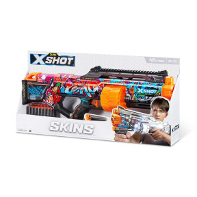 Швидкострільний бластер X-SHOT Skins Last Stand Graffiti (16 патронів) (36518B)