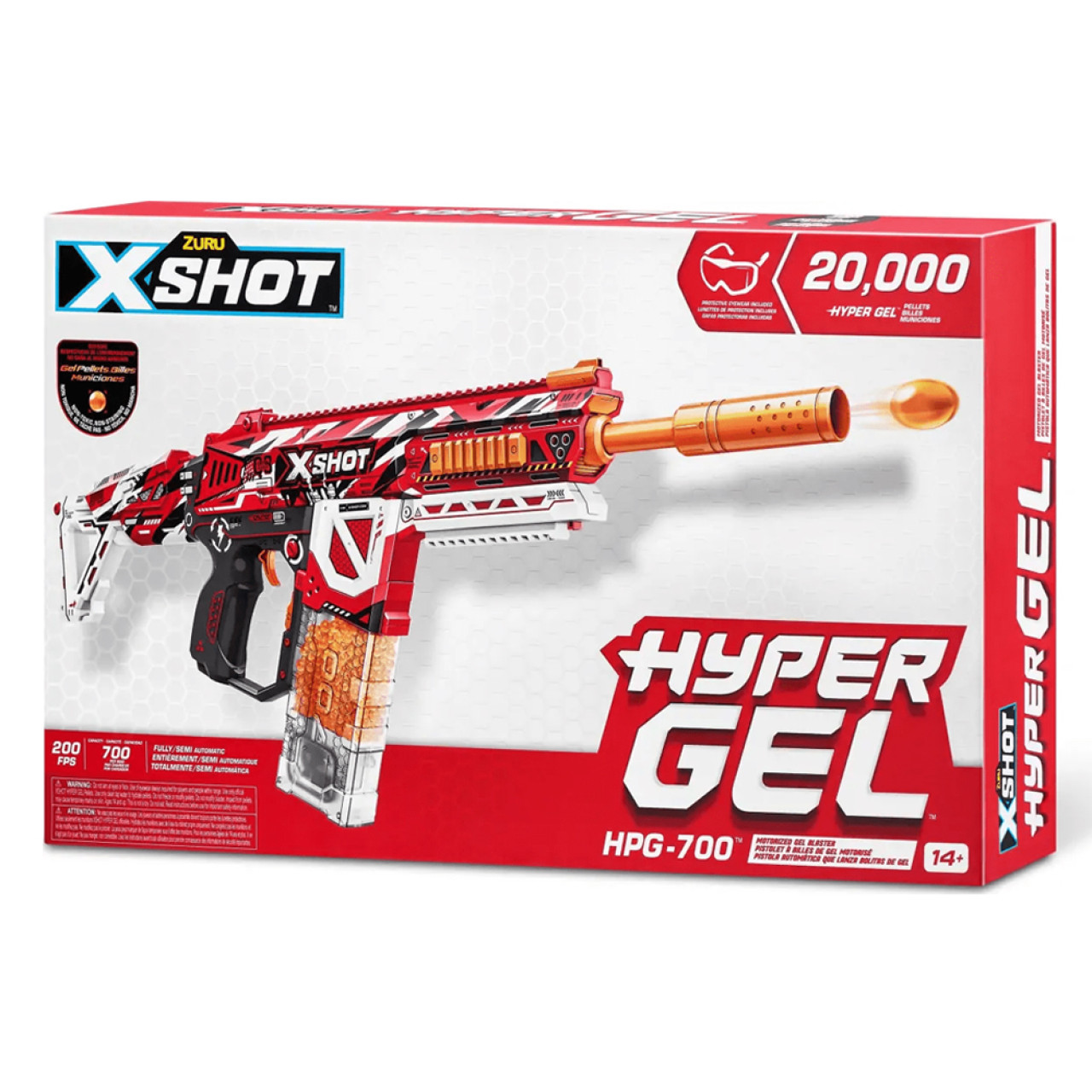 Швидкострільний бластер X-SHOT Hyper Gel large (20 000 гелевих кульок) (36620R)